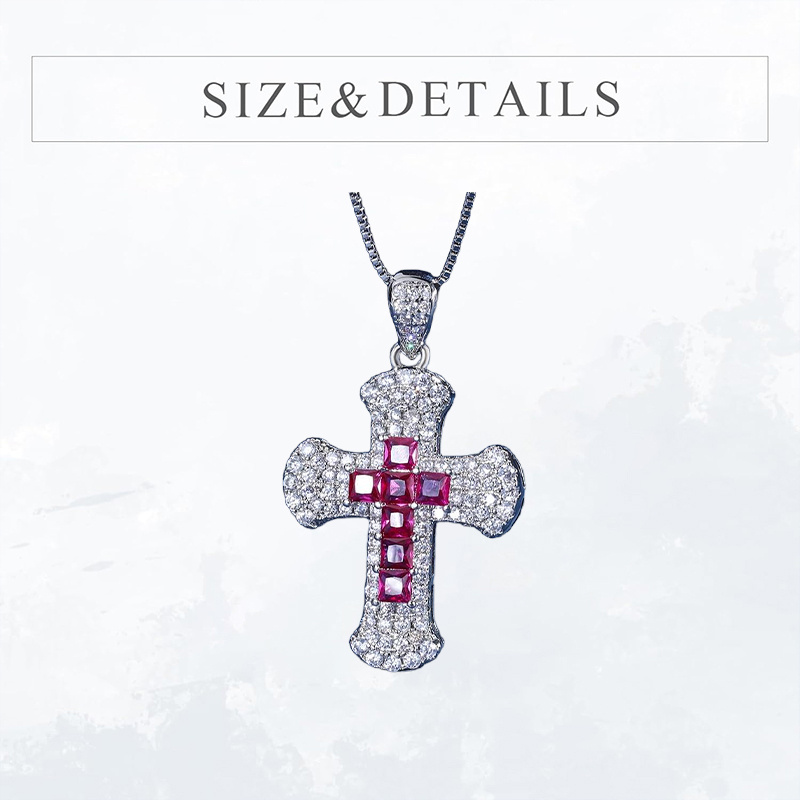 Creative Fashion Cross Pendant Necklace, Gift for All Occasions
